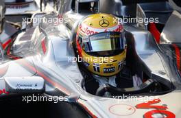 10.01.2008 Jerez, Spain,  Lewis Hamilton (GBR), McLaren Mercedes, MP4-23, First run