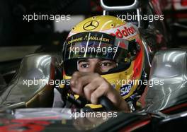 11.01.2008 Jerez, Spain,  Lewis Hamilton (GBR), McLaren Mercedes, MP4-23 - McLaren Mercedes MP4-23, First run