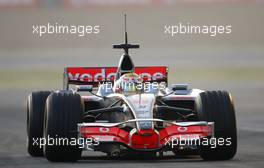 10.01.2008 Jerez, Spain,  Lewis Hamilton (GBR), McLaren Mercedes, MP4-23, First run