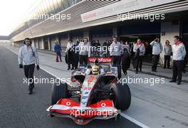 10.01.2008 Jerez, Spain,  Lewis Hamilton (GBR), McLaren Mercedes, MP4-23, First run