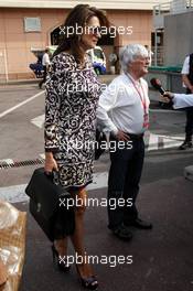 23.05.2008 Monte Carlo, Monaco,  Slavica Ecclestone (SLO), Wife to Bernie Ecclestone, Bernie Ecclestone (GBR) - Formula 1 World Championship, Rd 6, Monaco Grand Prix, Friday