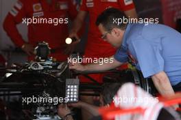 23.05.2008 Monte Carlo, Monaco,  FIA Working on a Scuderia Ferrari gearbox - Formula 1 World Championship, Rd 6, Monaco Grand Prix, Friday