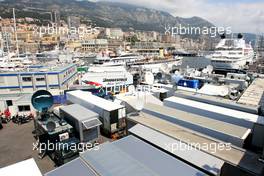 23.05.2008 Monte Carlo, Monaco,  TV compound - Formula 1 World Championship, Rd 6, Monaco Grand Prix, Friday