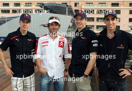 23.05.2008 Monte Carlo, Monaco,  Sebastian Bourdais (FRA), Scuderia Toro Rosso and Sebastian Loeb (FRA), Citroen World Rally Driver - Formula 1 World Championship, Rd 6, Monaco Grand Prix, Friday