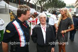 25.05.2008 Monte Carlo, Monaco, Christian Horner with Bernie Ecclestone (GBR), President and CEO of Formula One Management - Formula 1 World Championship, Rd 6, Monaco Grand Prix, Sunday Pre-Race Grid