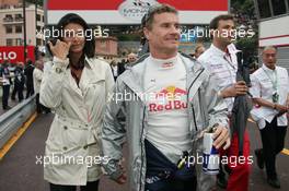 25.05.2008 Monte Carlo, Monaco,  Karen Minier (FRA), Fiancée of David Coulthard and David Coulthard (GBR), Red Bull Racing - Formula 1 World Championship, Rd 6, Monaco Grand Prix, Sunday Pre-Race Grid