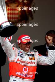 25.05.2008 Monte Carlo, Monaco,  Winner, 1st, Lewis Hamilton (GBR), McLaren Mercedes, MP4-23 - Formula 1 World Championship, Rd 6, Monaco Grand Prix, Sunday Podium