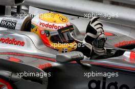 25.05.2008 Monte Carlo, Monaco,  Lewis Hamilton (GBR), McLaren Mercedes - Formula 1 World Championship, Rd 6, Monaco Grand Prix, Sunday Podium