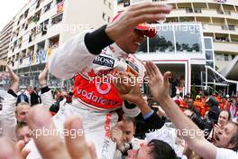 25.05.2008 Monte Carlo, Monaco,  Lewis Hamilton (GBR), McLaren Mercedes  - Formula 1 World Championship, Rd 6, Monaco Grand Prix, Sunday Podium