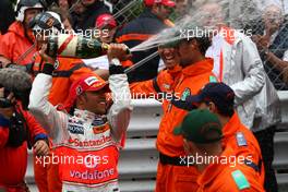 25.05.2008 Monte Carlo, Monaco,  1st place Lewis Hamilton (GBR), McLaren Mercedes - Formula 1 World Championship, Rd 6, Monaco Grand Prix, Sunday Podium