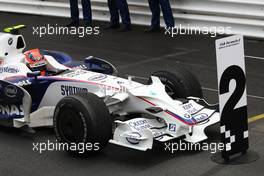25.05.2008 Monte Carlo, Monaco,  2nd place Robert Kubica (POL),  BMW Sauber F1 Team - Formula 1 World Championship, Rd 6, Monaco Grand Prix, Sunday Podium