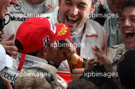 25.05.2008 Monte Carlo, Monaco,  Lewis Hamilton (GBR), McLaren Mercedes - Formula 1 World Championship, Rd 6, Monaco Grand Prix, Sunday Podium