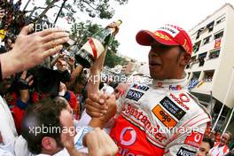 25.05.2008 Monte Carlo, Monaco,  Lewis Hamilton (GBR), McLaren Mercedes  - Formula 1 World Championship, Rd 6, Monaco Grand Prix, Sunday Podium