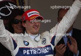 25.05.2008 Monte Carlo, Monaco,  2nd, Robert Kubica (POL),  BMW Sauber F1 Team - Formula 1 World Championship, Rd 6, Monaco Grand Prix, Sunday Podium