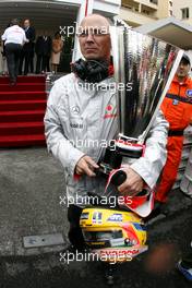 25.05.2008 Monte Carlo, Monaco,  McLaren Mercedes team member - Formula 1 World Championship, Rd 6, Monaco Grand Prix, Sunday Podium