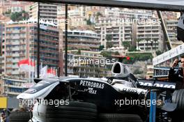 25.05.2008 Monte Carlo, Monaco,  The car of Nico Rosberg (GER), WilliamsF1 Team after his crash - Formula 1 World Championship, Rd 6, Monaco Grand Prix, Sunday Race