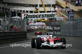 25.05.2008 Monte Carlo, Monaco,  Timo Glock (GER), Toyota F1 Team, TF108 - Formula 1 World Championship, Rd 6, Monaco Grand Prix, Sunday Race