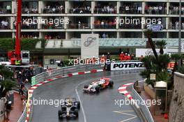 25.05.2008 Monte Carlo, Monaco,  Mark Webber (AUS), Red Bull Racing, Adrian Sutil (GER), Force India F1 Team - Formula 1 World Championship, Rd 6, Monaco Grand Prix, Sunday Race