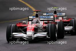 25.05.2008 Monte Carlo, Monaco,  Jarno Trulli (ITA), Toyota F1 Team , Timo Glock (GER), Toyota F1 Team  - Formula 1 World Championship, Rd 6, Monaco Grand Prix, Sunday Race