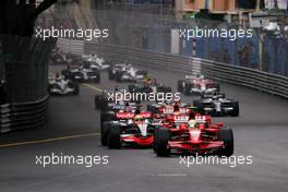 25.05.2008 Monte Carlo, Monaco,  Start of the race - Formula 1 World Championship, Rd 6, Monaco Grand Prix, Sunday Race