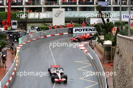 25.05.2008 Monte Carlo, Monaco,  Lewis Hamilton (GBR), McLaren Mercedes, Kimi Raikkonen (FIN), Räikkönen, Scuderia Ferrari - Formula 1 World Championship, Rd 6, Monaco Grand Prix, Sunday Race