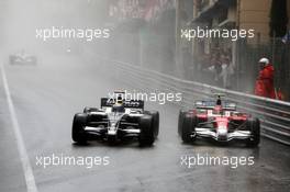25.05.2008 Monte Carlo, Monaco,  Nico Rosberg (GER), WilliamsF1 Team, Timo Glock (GER), Toyota F1 Team - Formula 1 World Championship, Rd 6, Monaco Grand Prix, Sunday Race