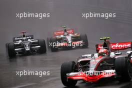 25.05.2008 Monte Carlo, Monaco,  Nico Rosberg (GER), Williams F1 Team, Giancarlo Fisichella (ITA), Force India F1 Team  - Formula 1 World Championship, Rd 6, Monaco Grand Prix, Sunday Race