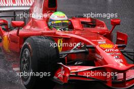 25.05.2008 Monte Carlo, Monaco,  Felipe Massa (BRA), Scuderia Ferrari, spin out the track and lose the lead - Formula 1 World Championship, Rd 6, Monaco Grand Prix, Sunday Race