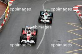 25.05.2008 Monte Carlo, Monaco,  Jarno Trulli (ITA), Toyota Racing, Rubens Barrichello (BRA), Honda Racing F1 Team - Formula 1 World Championship, Rd 6, Monaco Grand Prix, Sunday Race
