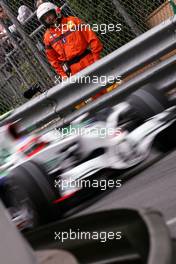 24.05.2008 Monte Carlo, Monaco,  Rubens Barrichello (BRA), Honda Racing F1 Team  - Formula 1 World Championship, Rd 6, Monaco Grand Prix, Saturday Practice