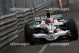 24.05.2008 Monte Carlo, Monaco,  Rubens Barrichello (BRA), Honda Racing F1 Team, RA108 - Formula 1 World Championship, Rd 6, Monaco Grand Prix, Saturday Practice
