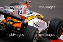 24.05.2008 Monte Carlo, Monaco,  Fernando Alonso (ESP), Renault F1 Team  - Formula 1 World Championship, Rd 6, Monaco Grand Prix, Saturday Practice