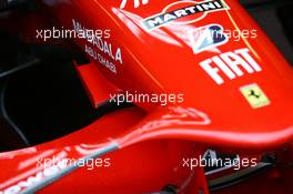 24.05.2008 Monte Carlo, Monaco, Ferrari nose cone wing detail - Formula 1 World Championship, Rd 6, Monaco Grand Prix, Saturday