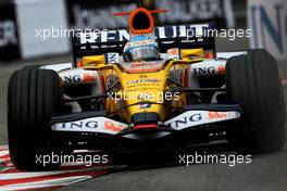 24.05.2008 Monte Carlo, Monaco,  Fernando Alonso (ESP), Renault F1 Team, R28 - Formula 1 World Championship, Rd 6, Monaco Grand Prix, Saturday Qualifying
