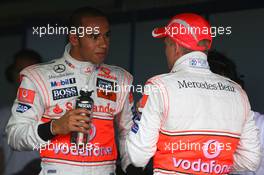 24.05.2008 Monte Carlo, Monaco,  Lewis Hamilton (GBR), McLaren Mercedes and Heikki Kovalainen (FIN), McLaren Mercedes - Formula 1 World Championship, Rd 6, Monaco Grand Prix, Saturday Qualifying