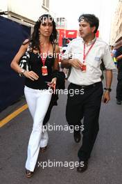 24.05.2008 Monte Carlo, Monaco,  Elisabetta Gregoraci (ITA), Wife of Flavio Briatore (ITA) and Pasquale Lattuneddu (ITA), FOM, Formula One Management - Formula 1 World Championship, Rd 6, Monaco Grand Prix, Saturday
