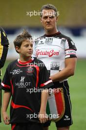 20.05.2008 Monte Carlo, Monaco,  Michael Schumacher (GER), Test Driver, Scuderia Ferrari -  Star Team vs Nazionale Piloti, Charity Football Match, Monaco, Stade Louis II, Monaco