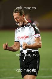 20.05.2008 Monte Carlo, Monaco,  Michael Schumacher (GER), Test Driver, Scuderia Ferrari -  Star Team vs Nazionale Piloti, Charity Football Match, Monaco, Stade Louis II, Monaco