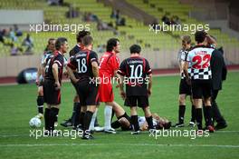 20.05.2008 Monte Carlo, Monaco,  Giancarlo Fisichella (ITA), Force India F1 Team -  Star Team vs Nazionale Piloti, Charity Football Match, Monaco, Stade Louis II, Monaco