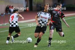 20.05.2008 Monte Carlo, Monaco,  Felipe Massa (BRA), Scuderia Ferrari and Michael Schumacher (GER), Test Driver, Scuderia Ferrari -  Star Team vs Nazionale Piloti, Charity Football Match, Monaco, Stade Louis II, Monaco