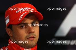 25.05.2008 Monte Carlo, Monaco,  3rd, Felipe Massa (BRA), Scuderia Ferrari - Formula 1 World Championship, Rd 6, Monaco Grand Prix, Sunday Press Conference