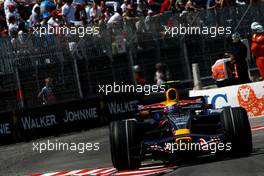 22.05.2008 Monte Carlo, Monaco,  Mark Webber (AUS), Red Bull Racing, RB4 - Formula 1 World Championship, Rd 6, Monaco Grand Prix, Thursday Practice