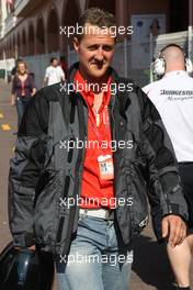 22.05.2008 Monte Carlo, Monaco,  Michael Schumacher (GER), Test Driver, Scuderia Ferrari - Formula 1 World Championship, Rd 6, Monaco Grand Prix, Thursday