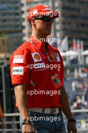 22.05.2008 Monte Carlo, Monaco,  Michael Schumacher (GER), Test Driver, Scuderia Ferrari - Formula 1 World Championship, Rd 6, Monaco Grand Prix, Thursday