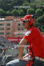 22.05.2008 Monte Carlo, Monaco,  Michael Schumacher (GER), Test Driver & Advisor, Scuderia Ferrari - Formula 1 World Championship, Rd 6, Monaco Grand Prix, Thursday Practice