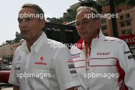 22.05.2008 Monte Carlo, Monaco,  Martin Whitmarsh (GBR), McLaren, Chief Executive Officer and John Howett (GBR), Toyota Racing, President TMG - Formula 1 World Championship, Rd 6, Monaco Grand Prix, Thursday Practice