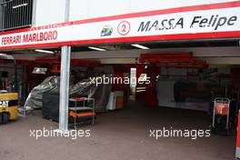 20.05.2008 Monte Carlo, Monaco,  Felipe Massa (BRA), Scuderia Ferrari, empty garage - Formula 1 World Championship, Rd 6, Monaco Grand Prix, Tuesday