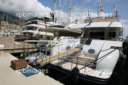 21.05.2008 Monte Carlo, Monaco,  Boats in the port, Hemilla - Formula 1 World Championship, Rd 6, Monaco Grand Prix, Wednesday