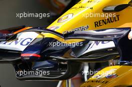 21.05.2008 Monte Carlo, Monaco,  Renault F1 Team, front wing detail - Formula 1 World Championship, Rd 6, Monaco Grand Prix, Wednesday