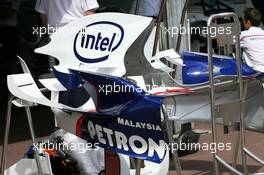 21.05.2008 Monte Carlo, Monaco,  BMW Sauber F1 Team, engine cover - Formula 1 World Championship, Rd 6, Monaco Grand Prix, Wednesday